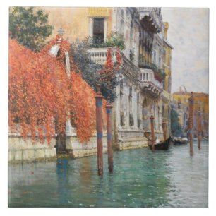 The Grand Canal in Venice (by Vincenzo Caprile) Ceramic Tile