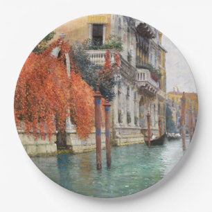 The Grand Canal in Venice (by Vincenzo Caprile) Paper Plates
