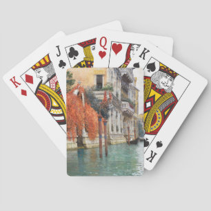 The Grand Canal in Venice (by Vincenzo Caprile) Poker Cards