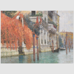 The Grand Canal in Venice (by Vincenzo Caprile) Tissue Paper