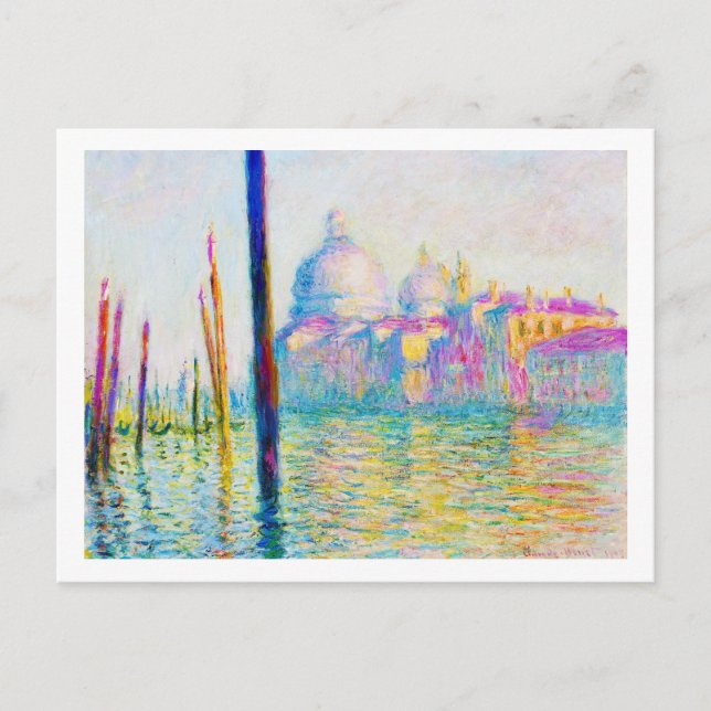 The Grand Canal in Venice Claude Monet Postcard (Front)
