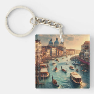 The Grand Canal in Venice Italy Travel Keychain