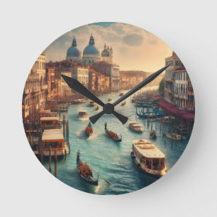 The Grand Canal in Venice Italy Travel Round Clock