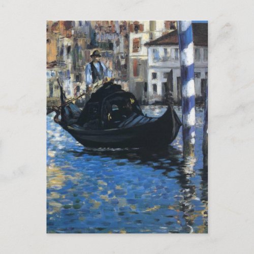 The Grand Canal of Venice by Edouard Manet Postcard