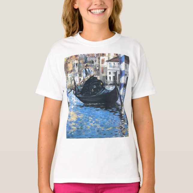 The grand canal of Venice  Edouard Manet   T-Shirt (Front)