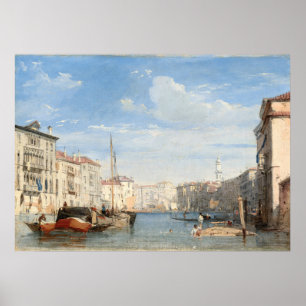 The Grand Canal, Richard Parkes Bonington Fine Art Poster