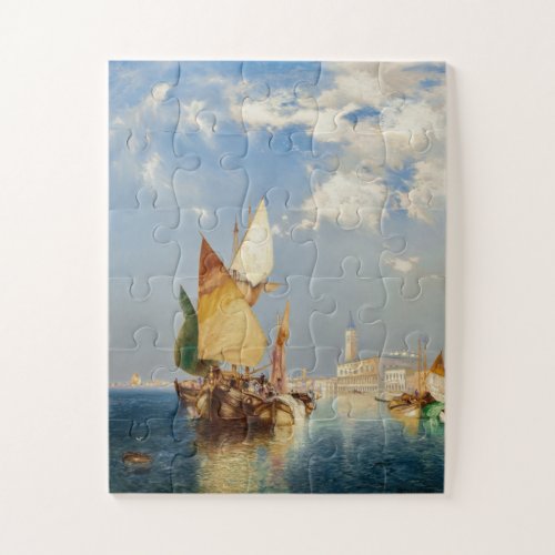 The Grand Canal Venice 1903 by Thomas Moran  Jigsaw Puzzle