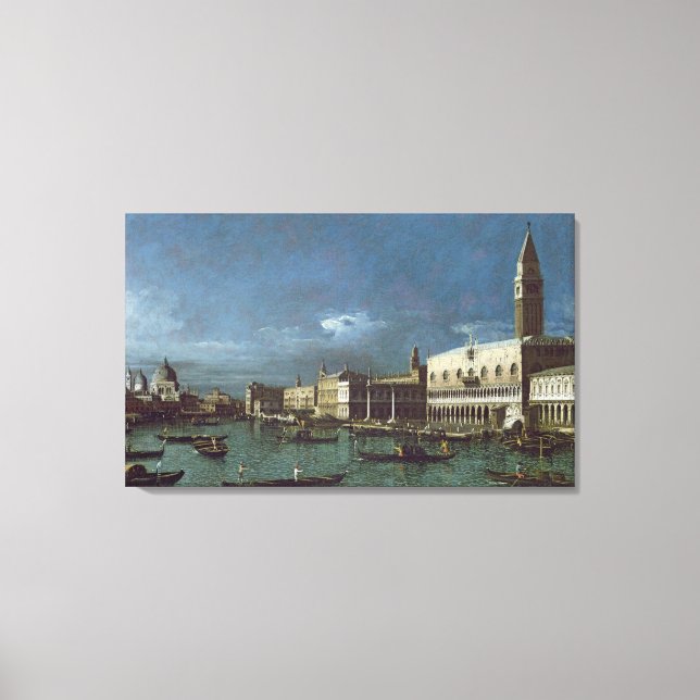 The Grand Canal with the Church of Santa Maria Canvas Print (Front)