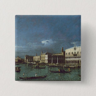 The Grand Canal with the Church of Santa Maria Pinback Button