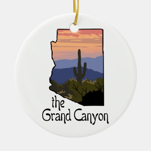 The Grand Canyon Ceramic Ornament