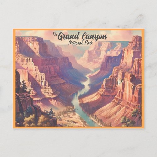 The Grand Canyon national park Vintage Postcard