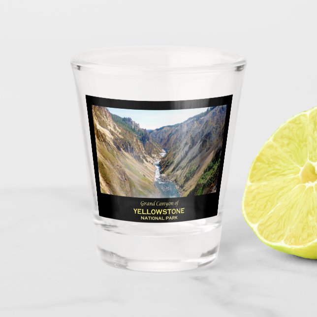The Grand Canyon of the Yellowstone Shot Glass (Front)