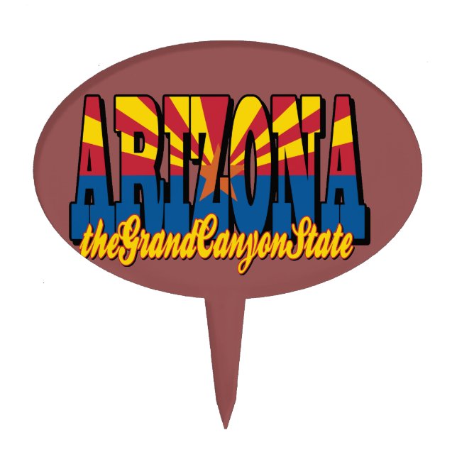 The Grand Canyon State Cake Topper (Front)