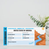 The Grand Canyon Surprise Trip Ticket (Standing Front)