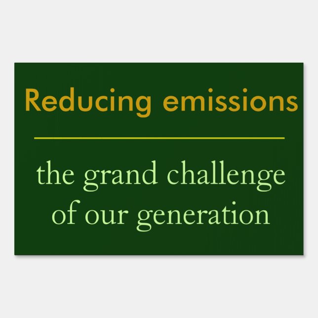 The Grand Challenge Yard Sign (Back)