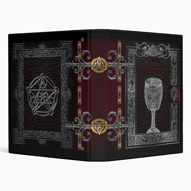 The Grand Grimoire Witches Book Of Shadows Binder (Background)