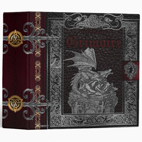 The Grand Grimoire Witches Book Of Shadows Binder