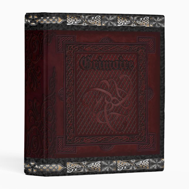 The Grand Grimoire Witches Book Of Shadows Mini Binder (Front/Spine)