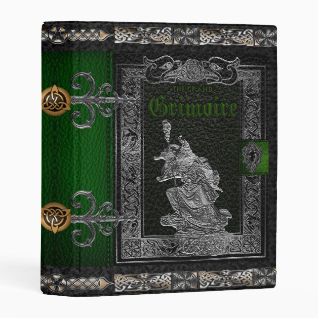 The Grand Grimoire Witches Book Of Shadows Mini Binder (Front/Spine)