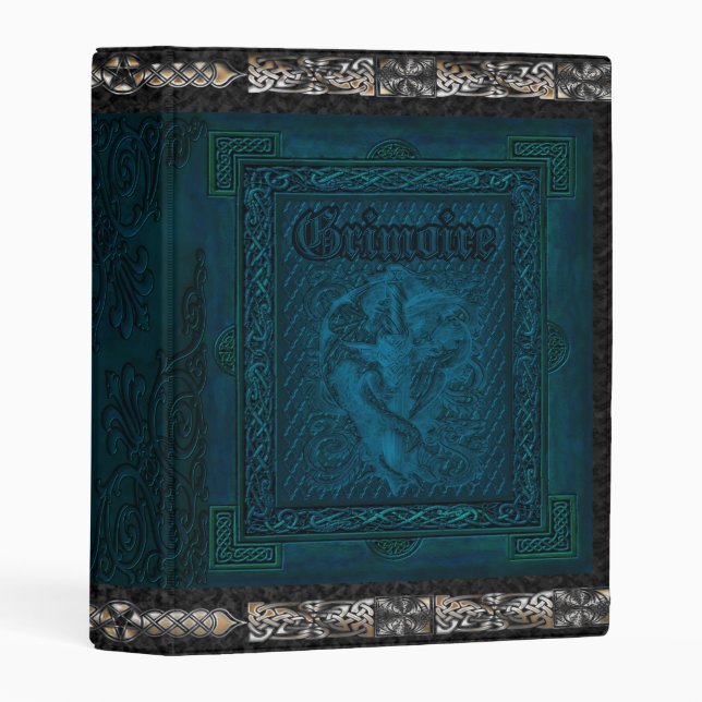 The Grand Grimoire Witches Book Of Shadows Mini Binder (Front/Spine)