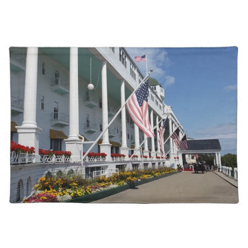 The Grand Hotel on Mackinac Island Michigan Cloth Placemat
