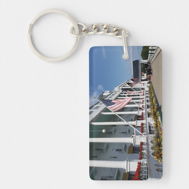 The Grand Hotel on Mackinac Island, Michigan Keychain (Front)