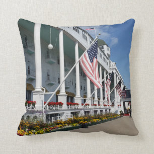 The Grand Hotel on Mackinac Island, Michigan Throw Pillow