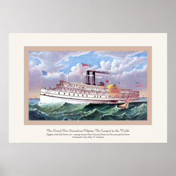 The Grand New Steamboat Poster by VintageFactory at Zazzle