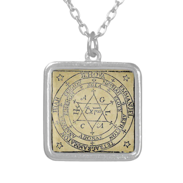 Talisman Necklace Mars Key of Solomon Sixth Pentacle Seal Pendant Hermetic 