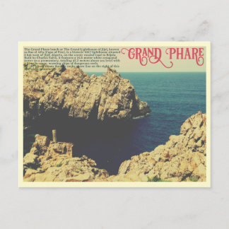 The Grand Phare beach shore line Jijel, Algeria Postcard