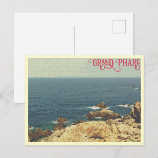 The Grand Phare beach shore line Jijel, Algeria Postcard