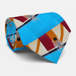 The Grand Resort Painting by Alfred Fox Neck Tie