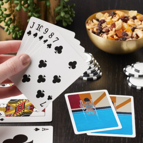 The Grand Resort Painting by Alfred Fox Poker Cards