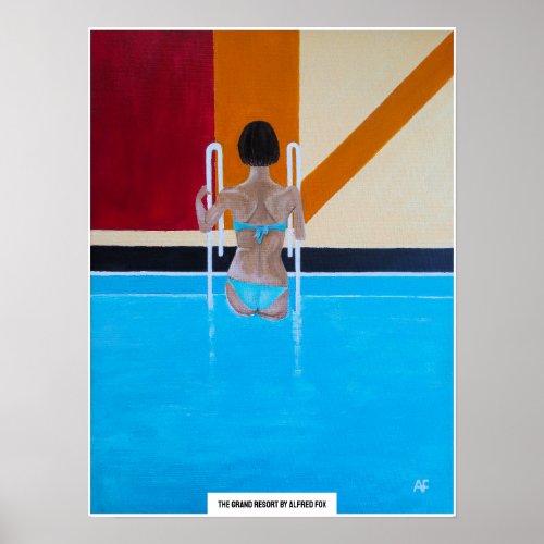 The Grand Resort Painting by Alfred Fox Poster