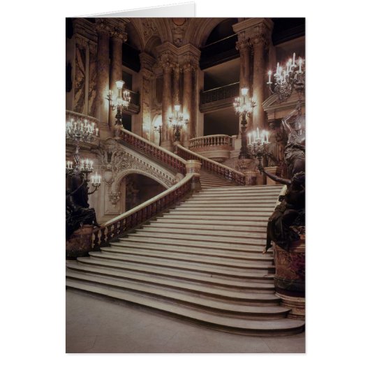 The Grand Staircase of the Opera-Garnier Cards (Front)