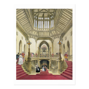 The Grand Staircase Windsor Castle From A Histo Postcard