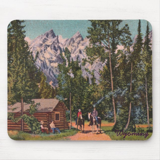 The Grand Tetons - Wyoming Mouse Pad (Front)