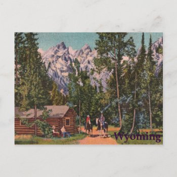 The Grand Tetons - Wyoming Postcard by vintageamerican at Zazzle