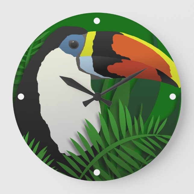 The Grand Toucan Large Clock (Front)