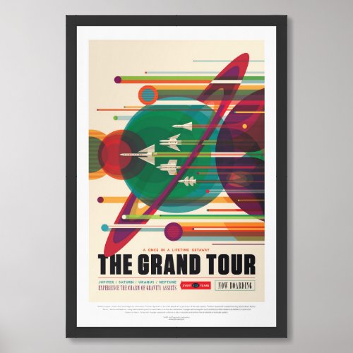 The Grand Tour  NASA Visions of the Future Framed Art