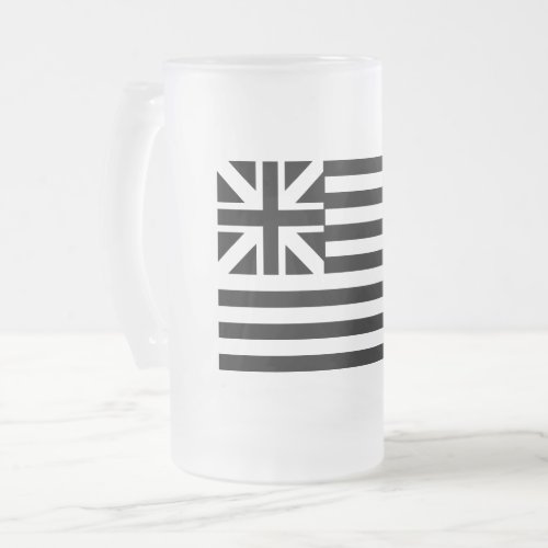 The Grand Union Flag Frosted Glass Beer Mug