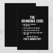 The Grandma Code | Fun Is Mandatory (Front/Back)
