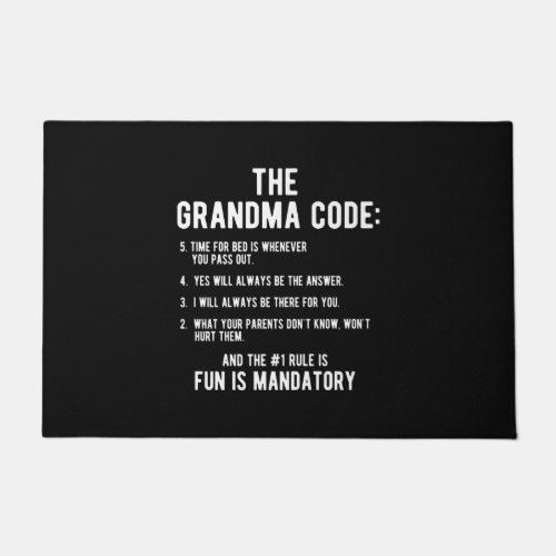 The Grandma Code  Fun Is Mandatory Doormat