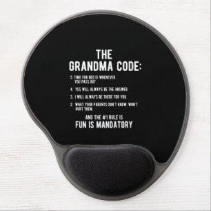 The Grandma Code   Fun Is Mandatory Gel Mouse Pad