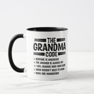 The Grandma Code Funny Grandmother Mug