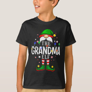 The Grandma Elf Christmas Family Pajama Party T-Shirt