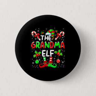The Grandma Elf Costume Pajamas Pjs Christmas Xmas Button