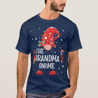 The Grandma Gnome Matching Family Christmas Gnome  T-Shirt
