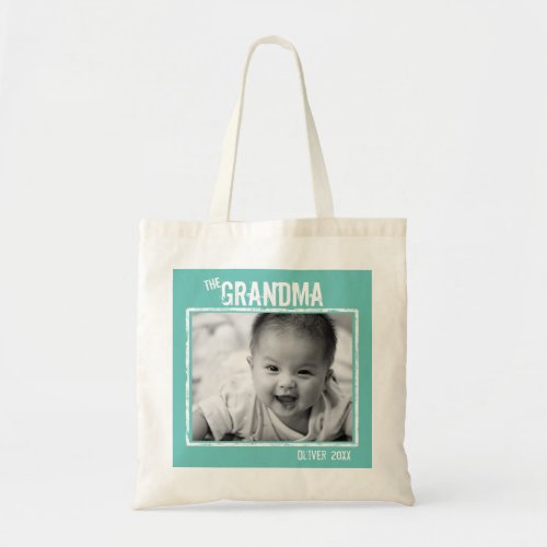 The Grandma Personalized Photo and Name Tote Bag