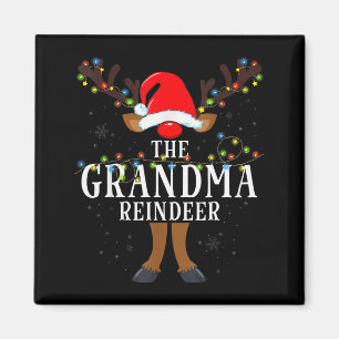 The Grandma Reindeer Christmas Holiday Pajama Magnet